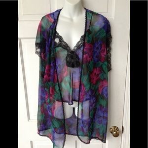 Deena 2 piece Robe and Top Set Lingerie